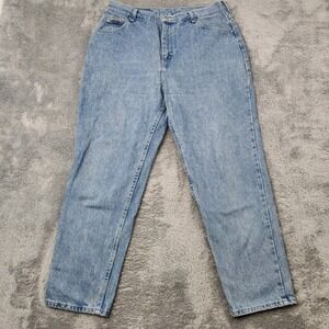 Riders Jeans Women 16P Light Wash M375-064 High Rise Straight Leg 100% Cotton